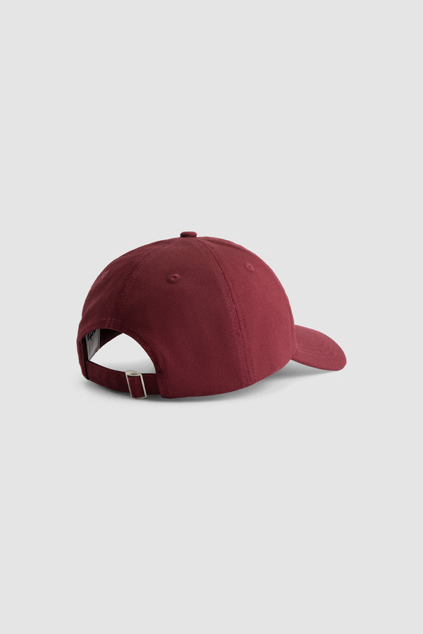 Heart Logo Cap in Bordeaux, back view