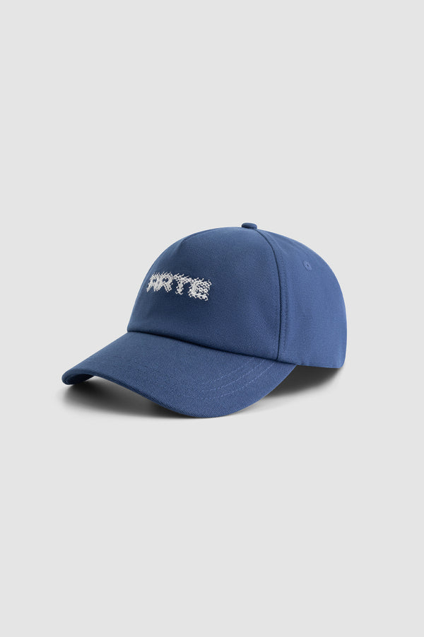 Pixel Logo Cap in Navy, front view