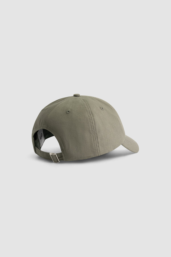 Arte Ripped Cap in Green, back view