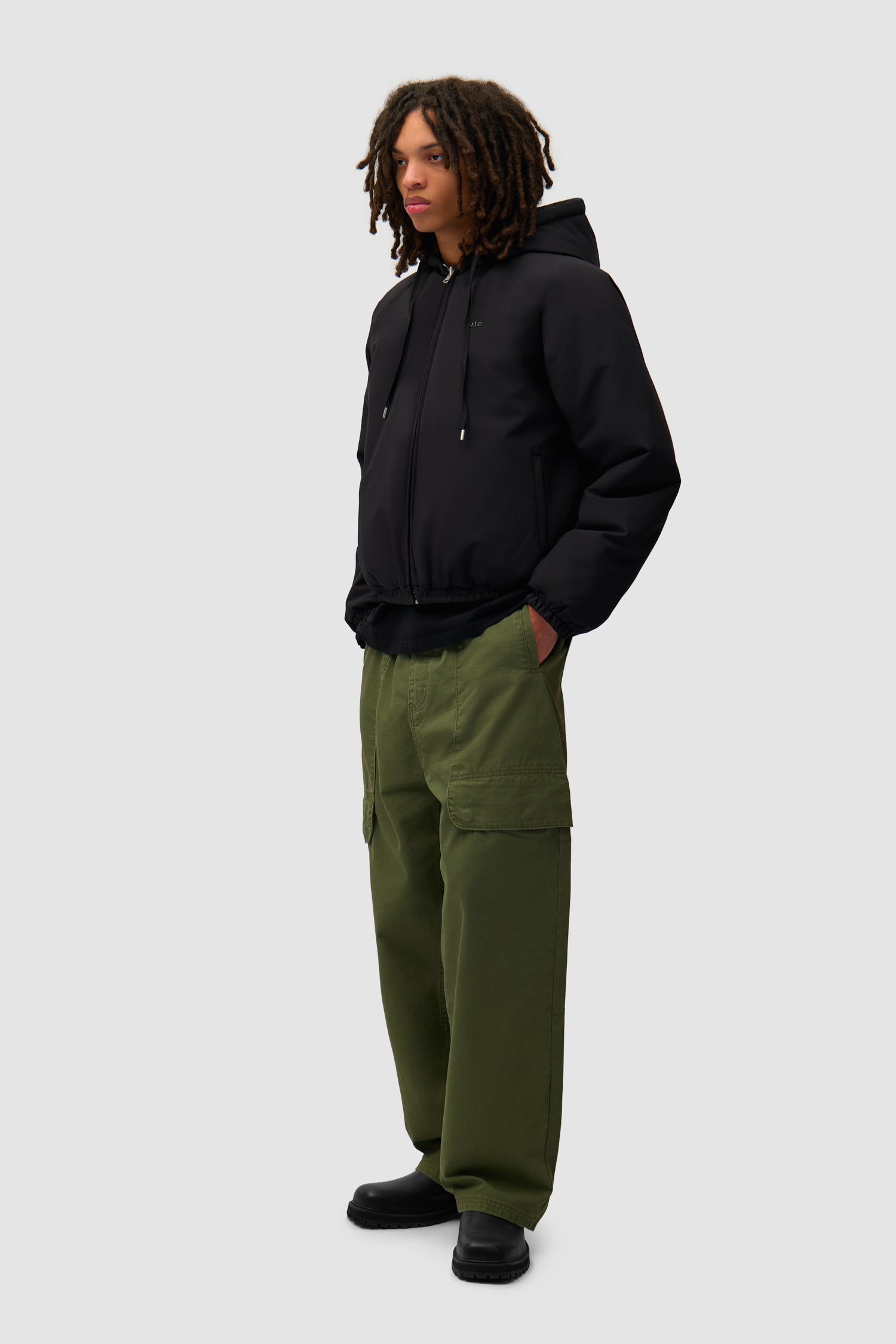 Veste réversible en nylon - Noir