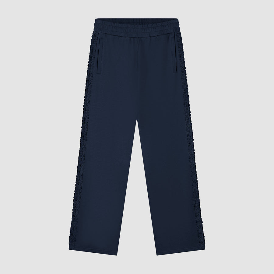 Flora Trim Track Pants - Navy