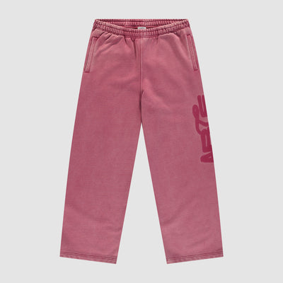 Sunfade Stencil Ease Sweatpants - Red