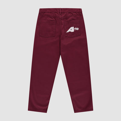 Big A Uniform Pants - Bordeaux
