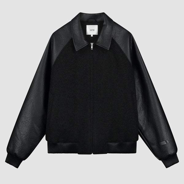 Leather Varsity Jacket