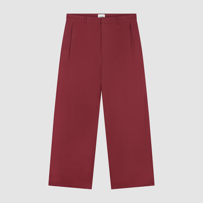 Pleated Gallery Pants - Bordeaux