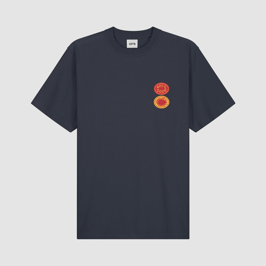 Sun Stamp T-shirt - Navy