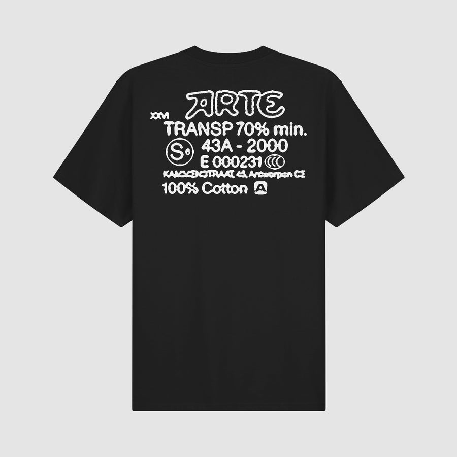 Serial Stamp T-shirt - Black