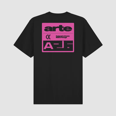 Pink Serial T-shirt - Black