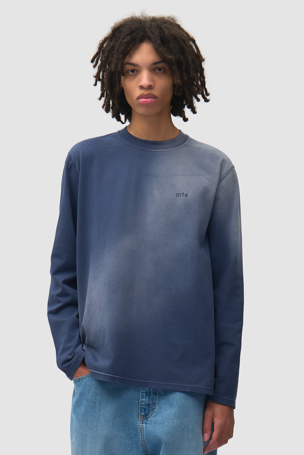 Stencil Sunfade Longsleeve - Navy