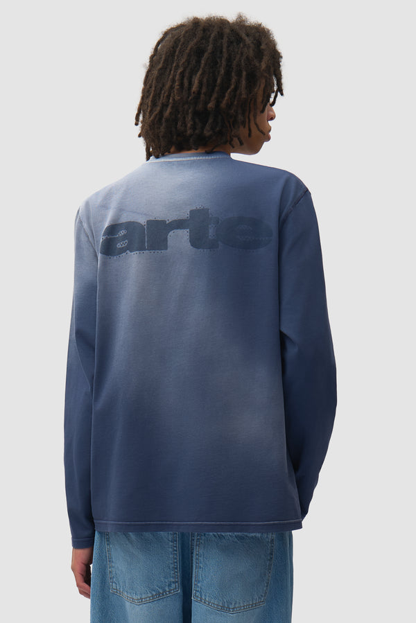 Stencil Sunfade Longsleeve - Navy