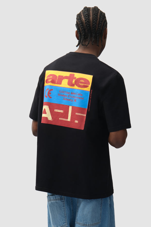Tricolor Serial T-shirt - Black