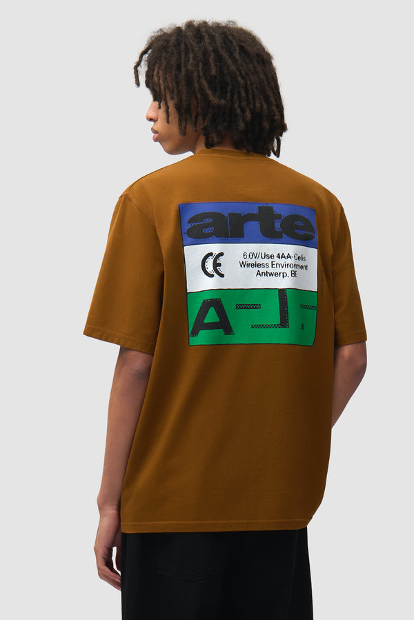 Tricolor Serial T-shirt - Brown