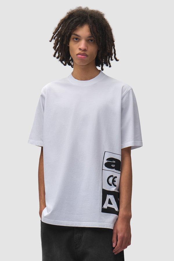 Side Serial T-shirt - White