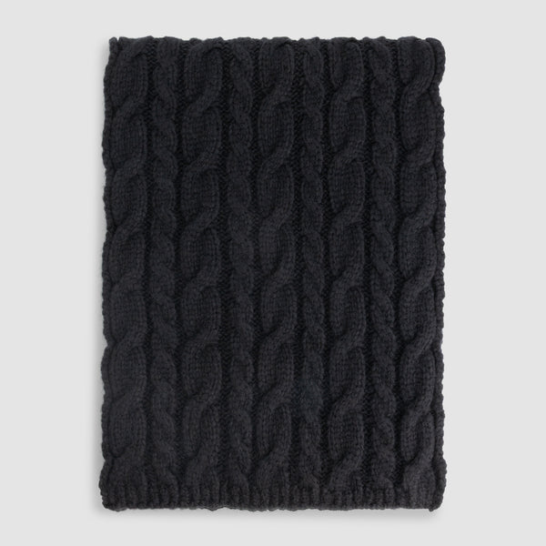Wool Cable Knit Scarf