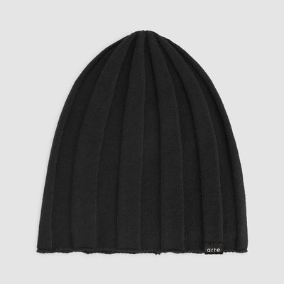Bonnet à nervures « Structure » - Noir