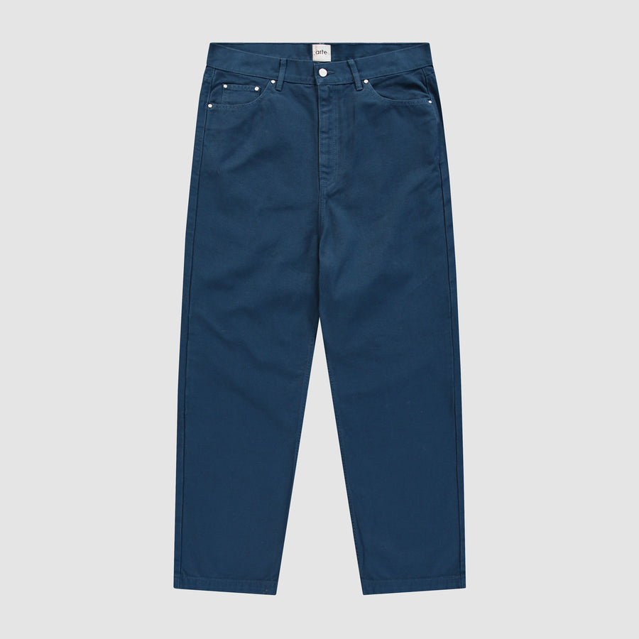 Stencil Uniform Denim Pants - Navy