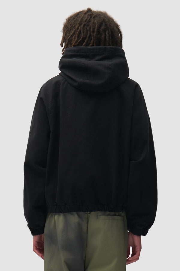 Canvas Hooded Jacket - Black