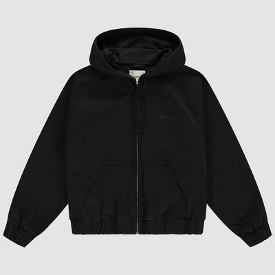 Canvas Hooded Jacket - Black