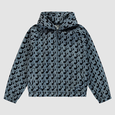 Allover Square Denim Jacket - Denim