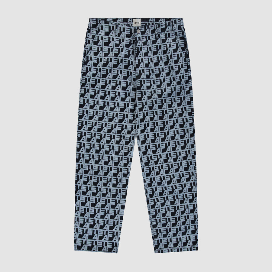 Allover Square Pants - Denim