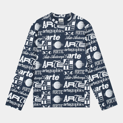 Polygraphic Longsleeve - Navy/White