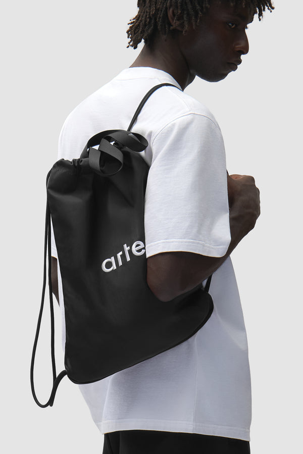 Nylon Gym Bag - Black