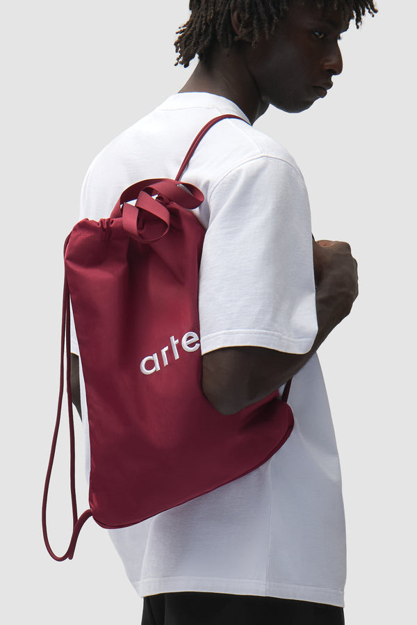 Nylon Gym Bag - Bordeaux