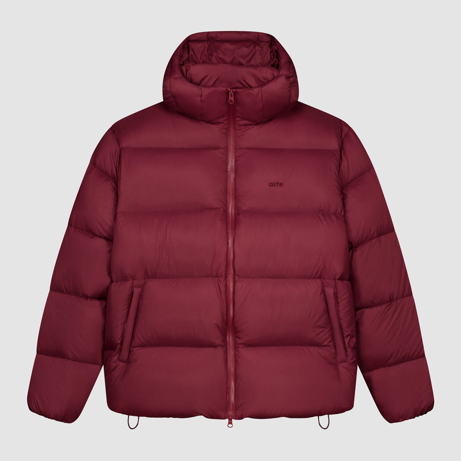 Hooded Puffer - Bordeaux