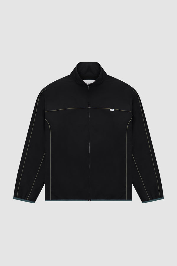 Jordan SS24 Jacket in Black/Green, front view