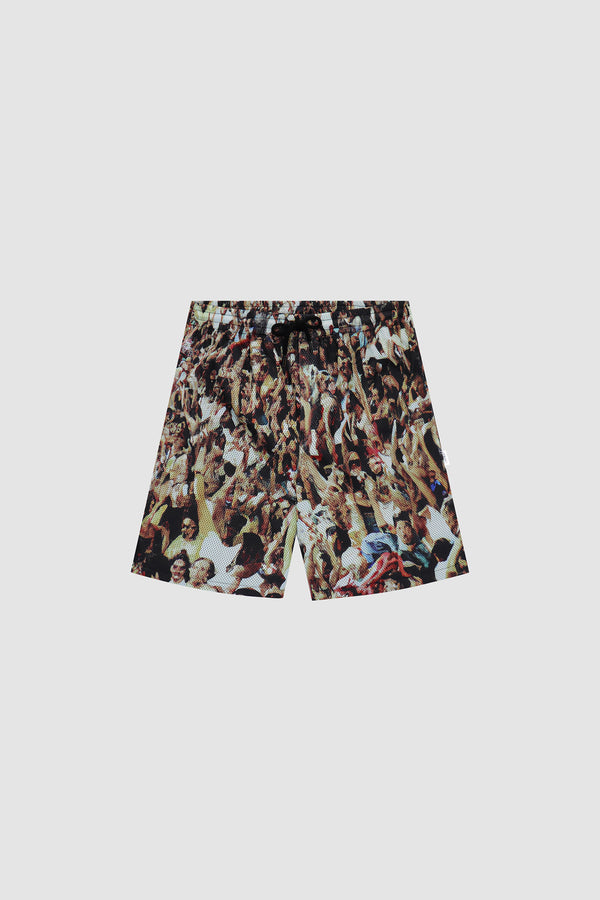 Scottie Mesh Shorts in Allover Print, front view