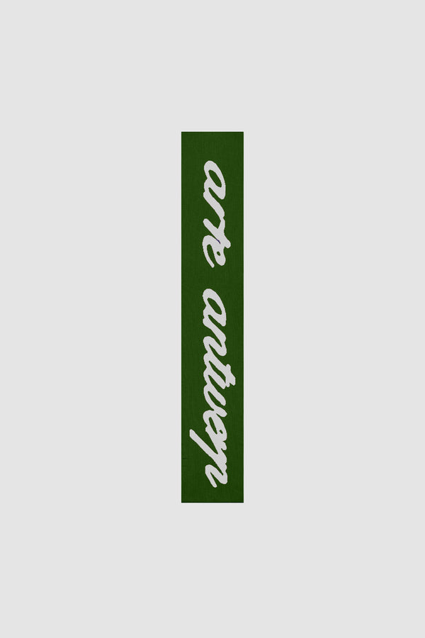Antwerp Scarf in Green, front view