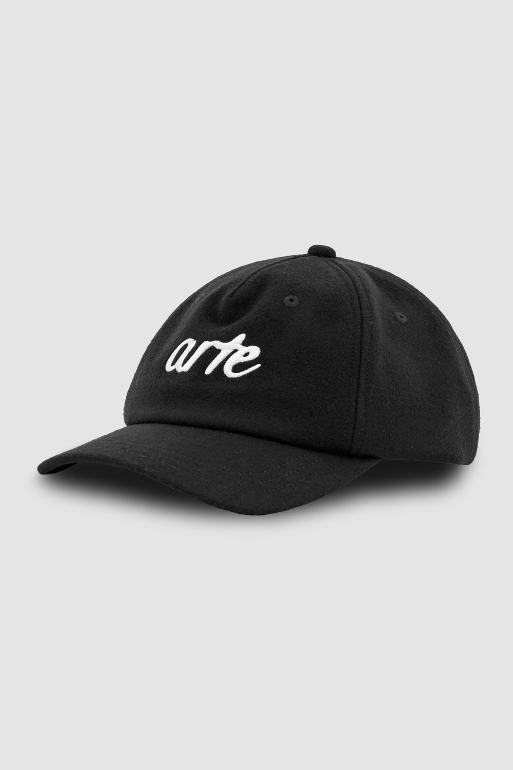 Front Logo Embroidery Cap - Black