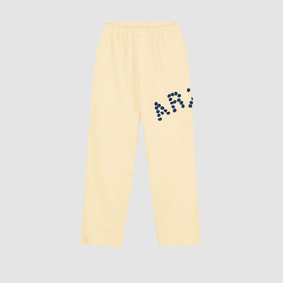 Pantalon à fleurs en crochet - Crème