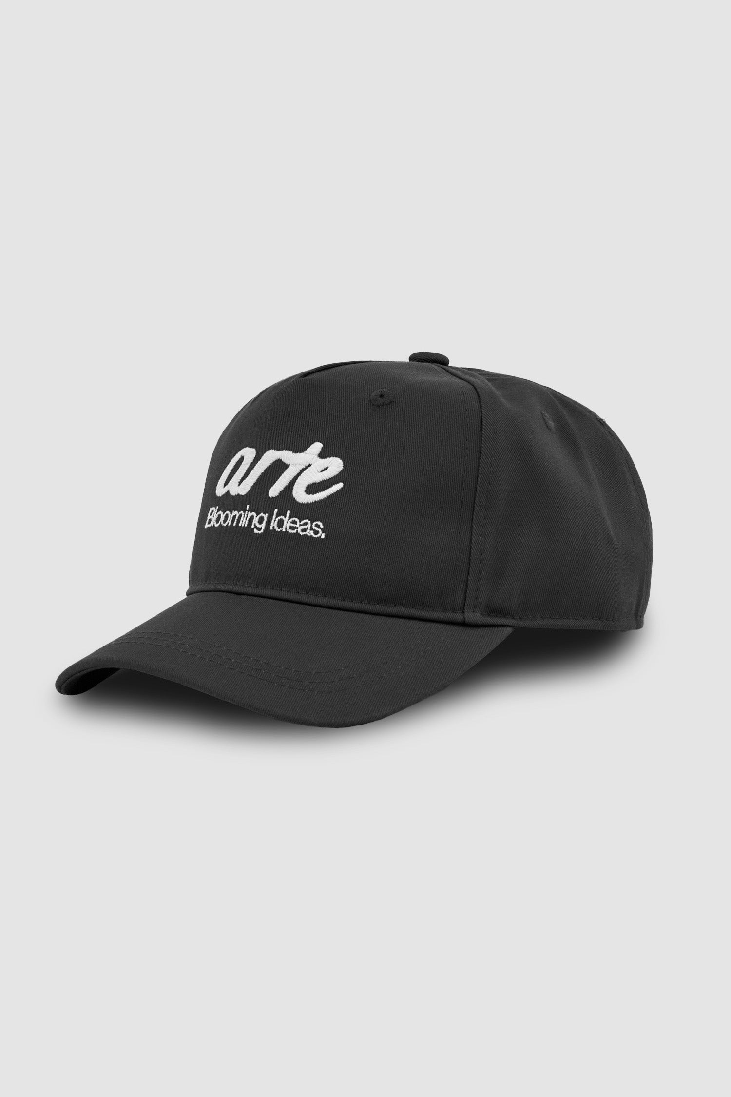 Front Logo Embroidery Cap - Black