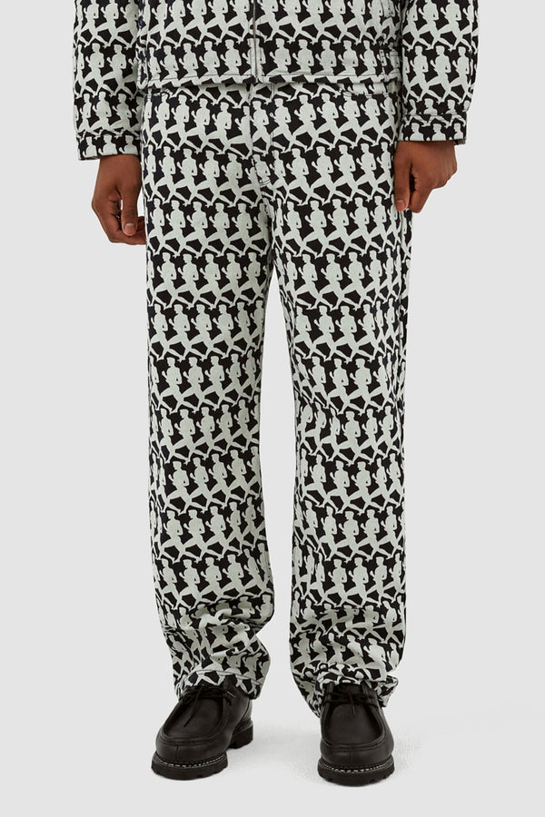 Jones Allover Pants - Navy/Cream
