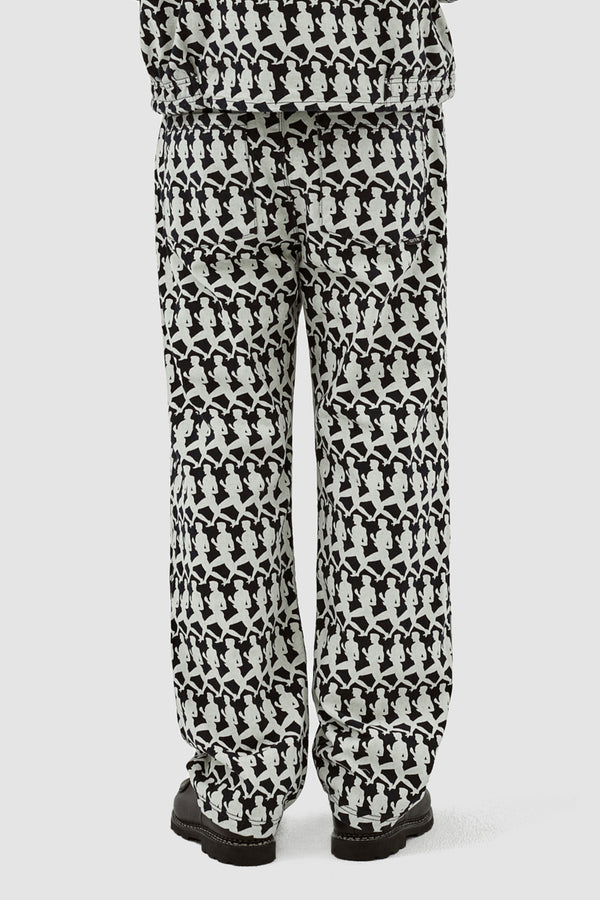 Jones Allover Pants - Navy/Cream