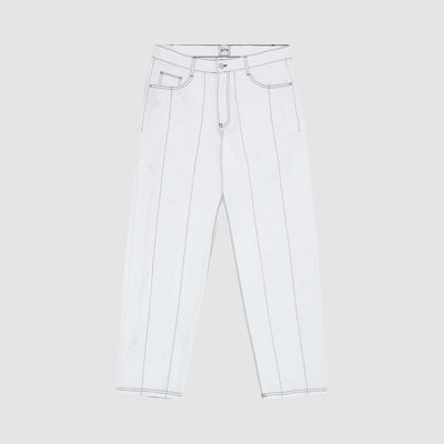 Poage Detail Pants - White