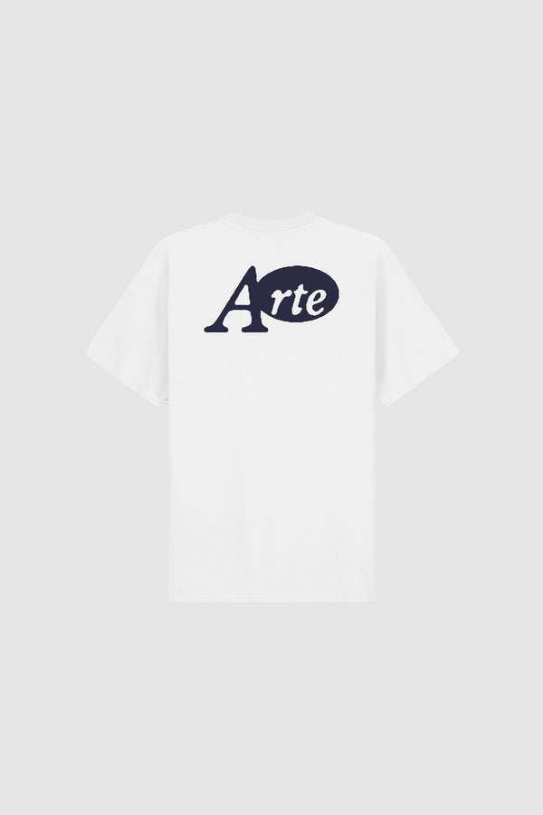 Sticker T-shirt in White, Front view