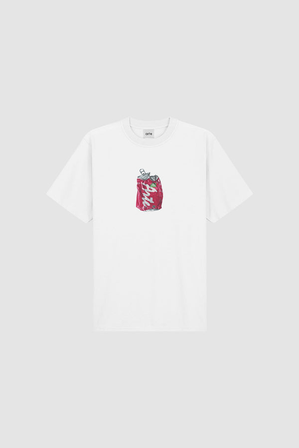 Disposable T-shirt in White, Front view