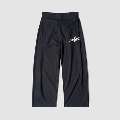 Pinstripe Tracksuit Pants - Black