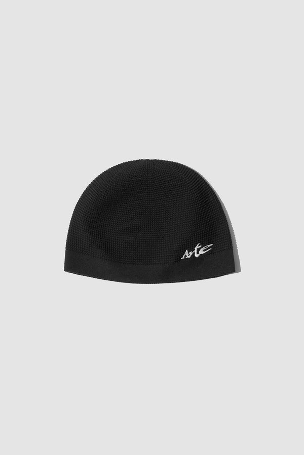 Beanie in Black, front view