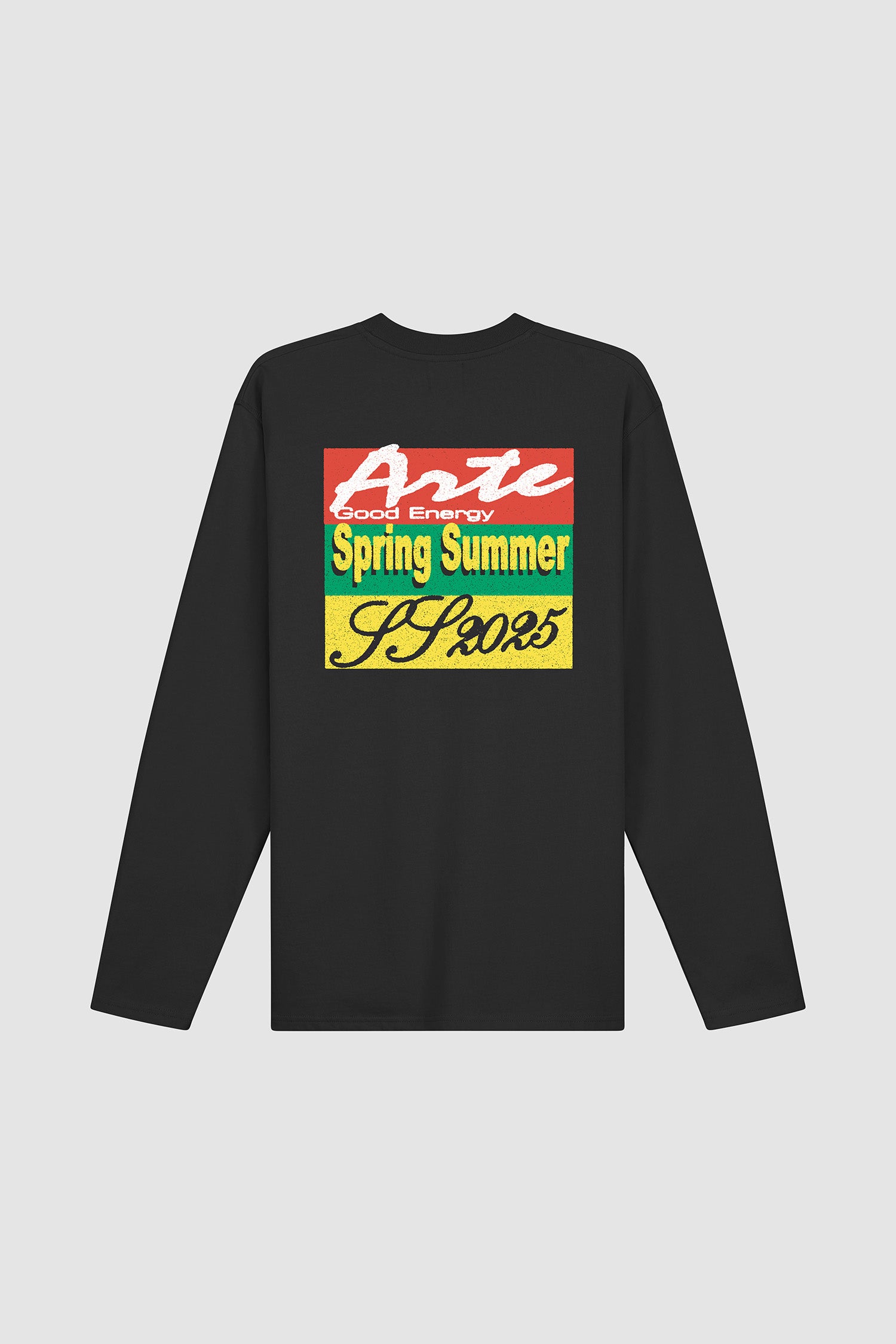 Color Print Longsleeve - Black