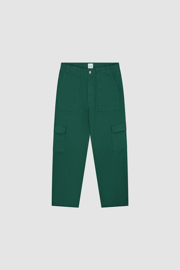Cargo Pants in Green, front view