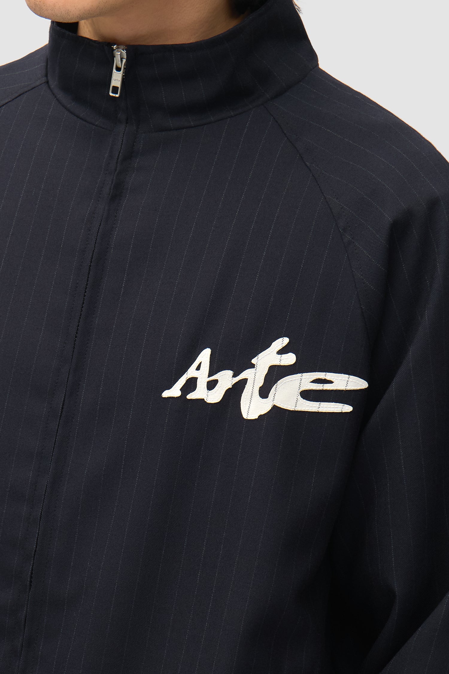 Veste de survêtement à fines rayures - Noir