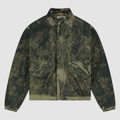 Blouson peinture à l'ancienne - Vert