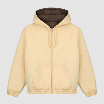 Reversible Hooded Jacket - Cream