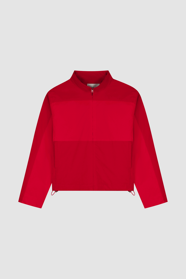 Tracksuit Jacket in Red, front view