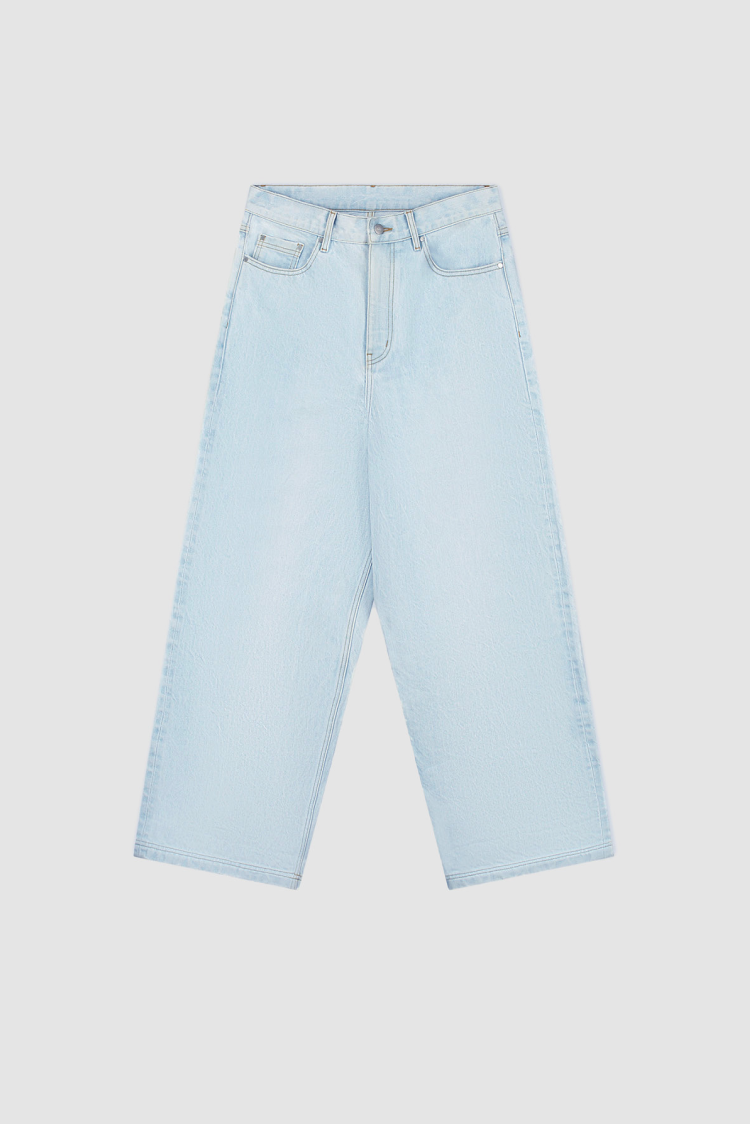 Denim Pants - Bleached Denim