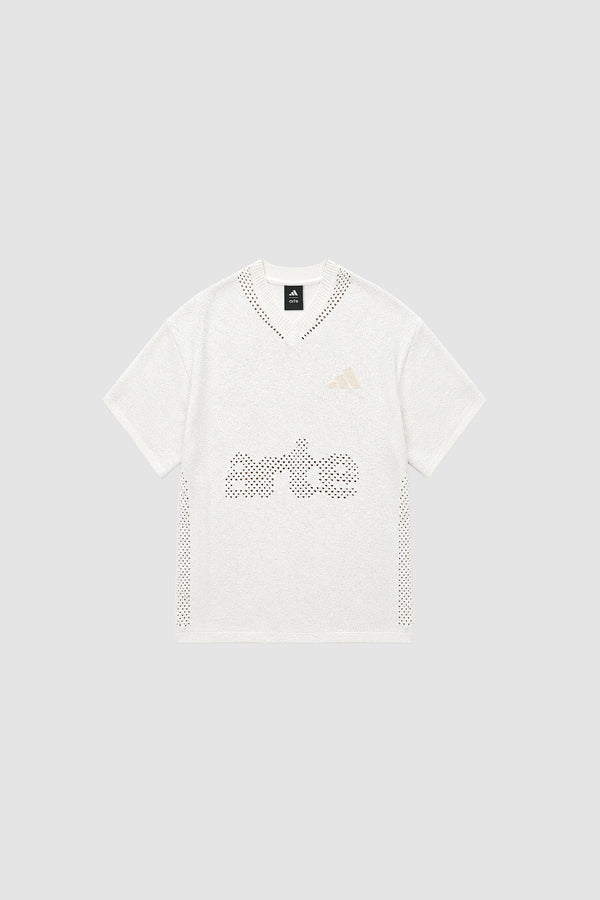 Arte for adidas Knit Jersey in Off White, Front view