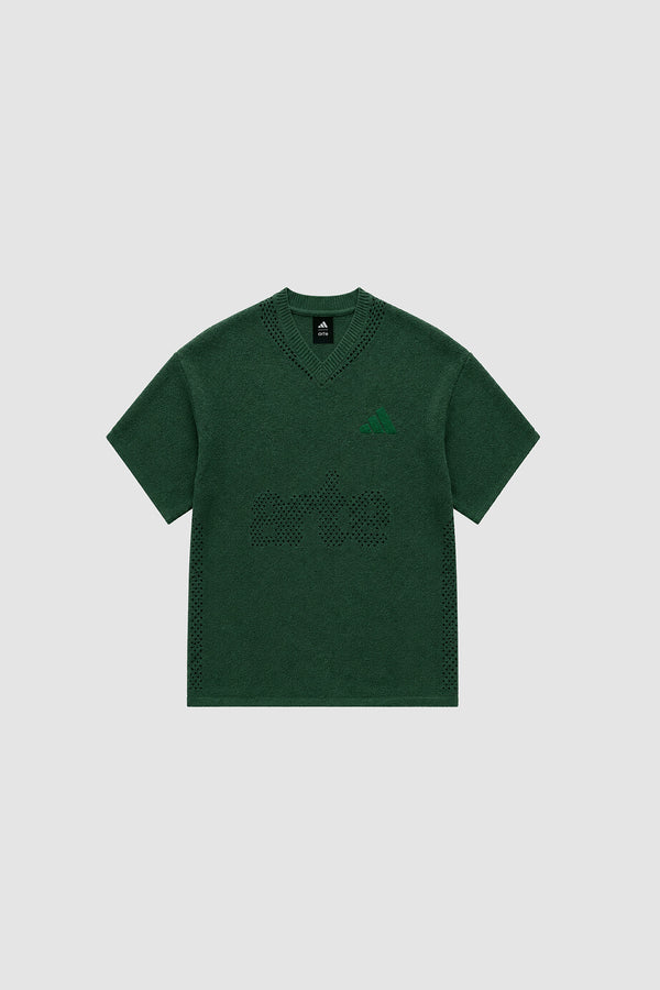 Arte for adidas Knit Jersey in Green, Front view